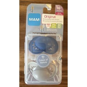 MAM Original Pacifier 2 Pack 16+ Months Matte Collection Colors of Nature